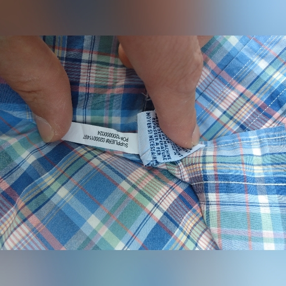 POLO Ralph Lauren Preppy Pink Pony Embroidery Light Cotton button up shirt M MED - Picture 9 of 11